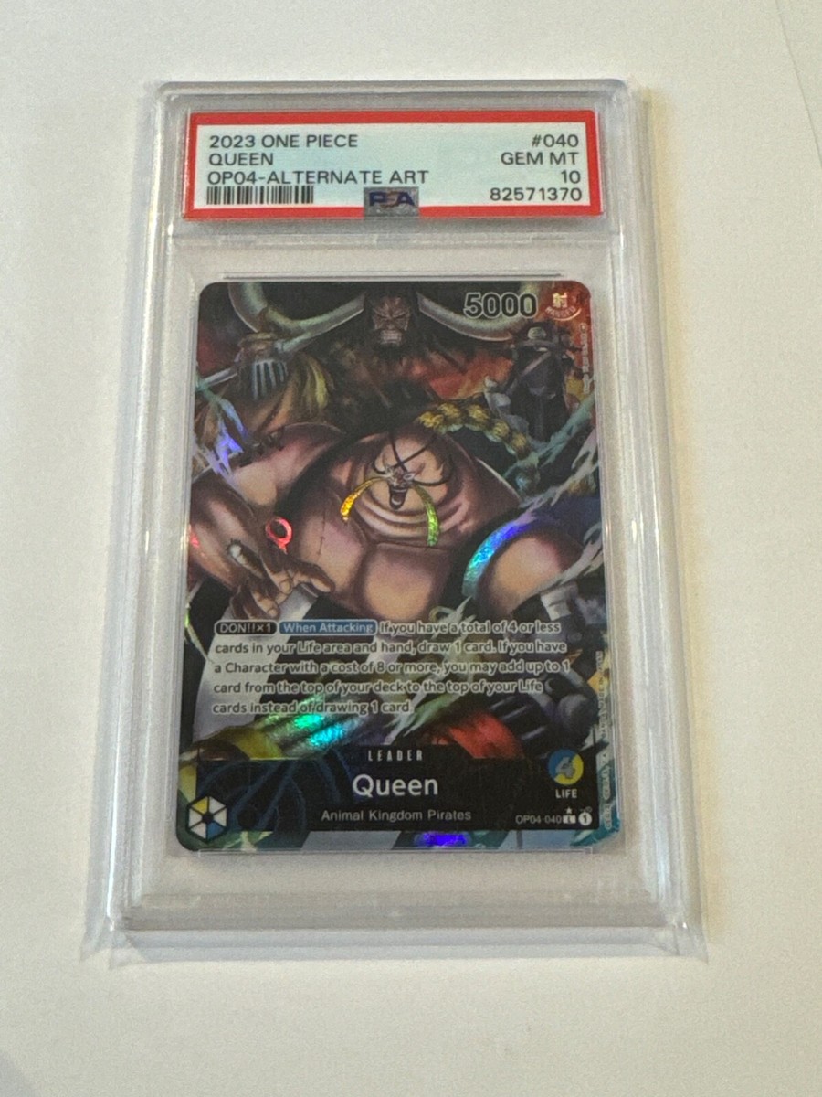 PSA 10 GEM MINT 2023 One Piece CCG Queen Alt Art Parallel TCG | eBay