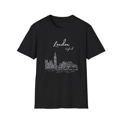 London England Big Ben Graphic Tee, Unisex UK Travel Gift, London T-Shirt,