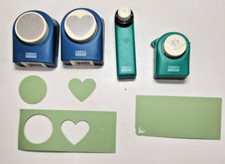 SET OF 4 MARVY UCHIDA PUNCHES 2" SHAPES CORNER AND HOLE PUNCH