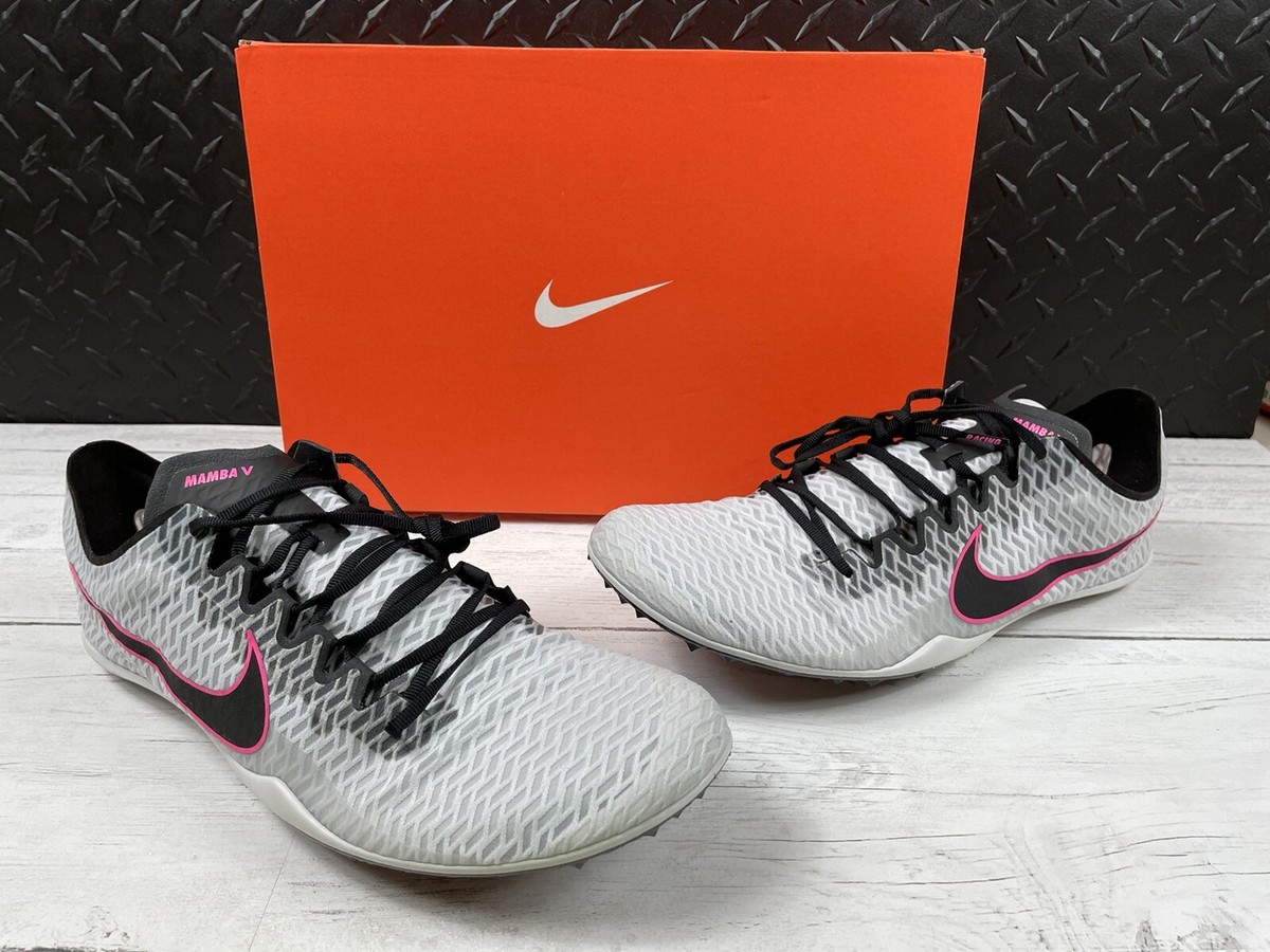 Nike Zoom Mamba V Track Spikes w/ Bag - Platinum/Pink  display picture 3