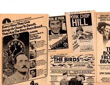 actor Gregory Peck- 35  separate, original career clippings pages lot