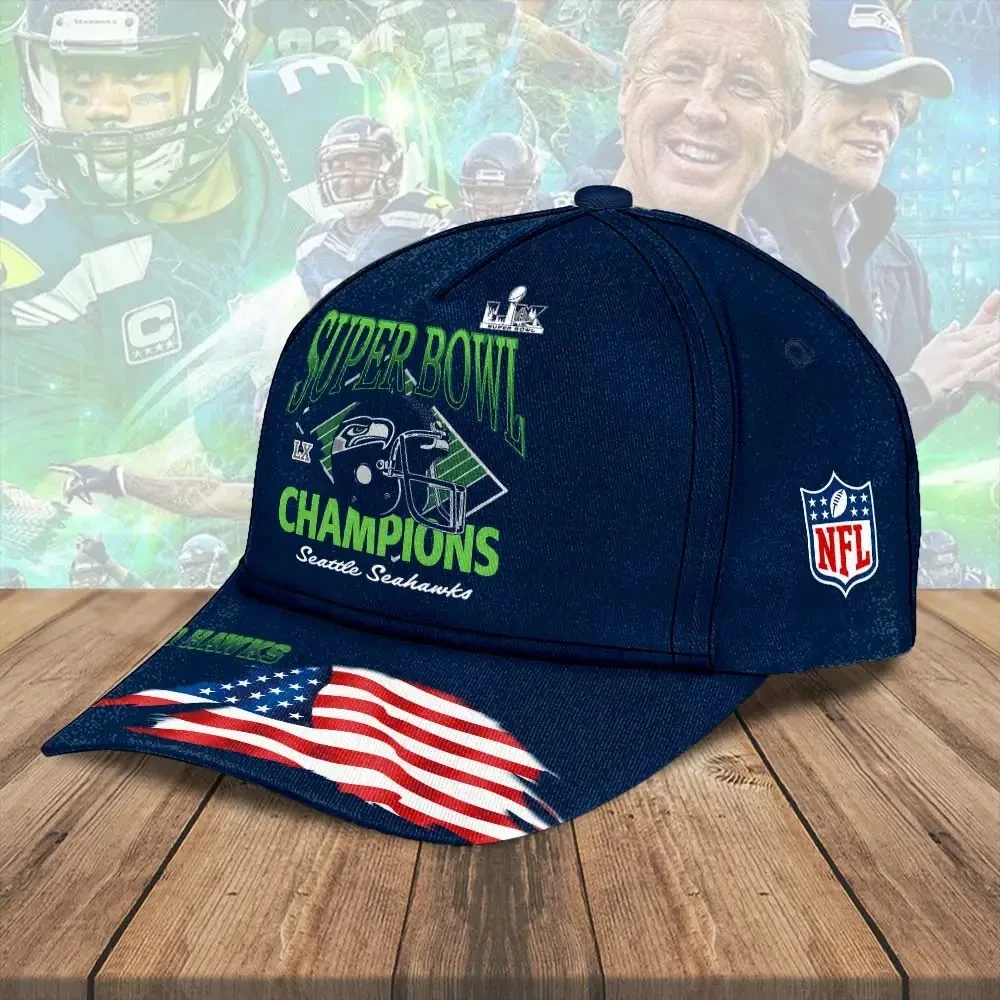 Seahawks 2025 SBowl LX Champions Classic Cap