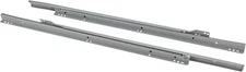 18-Inch Euro-Style Self-Closing Drawer Slides, Gray18 Inch