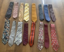 Men’s Lot Of 18 Luxury Designer Ties (Check Description)