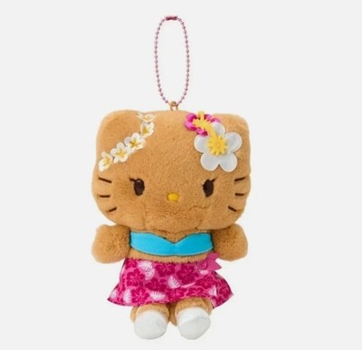 Sanrio Tanned Hello Kitty Plush Mascot Keychain Tokonatsu Vacation