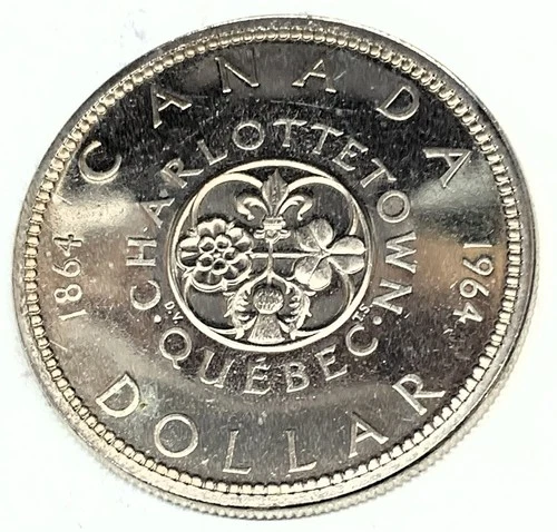 # C9137    CANADA  COIN,   ONE DOLLAR    1964  UNC.