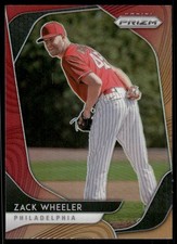 2020 Panini Prizm Prizms Red Orange #248 Zack Wheeler - BB