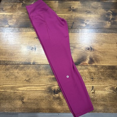 Lululemon Align High-Rise Cropped Leggings Sz 8 Raspberry Pink  Magenta
