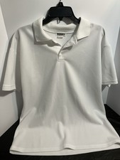 Vintage Norm's White Polo Mens Large Made In USA