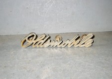 Vintage Oldsmobile Script Body Badge Emblem With Pins Nuts 1960s 1970s