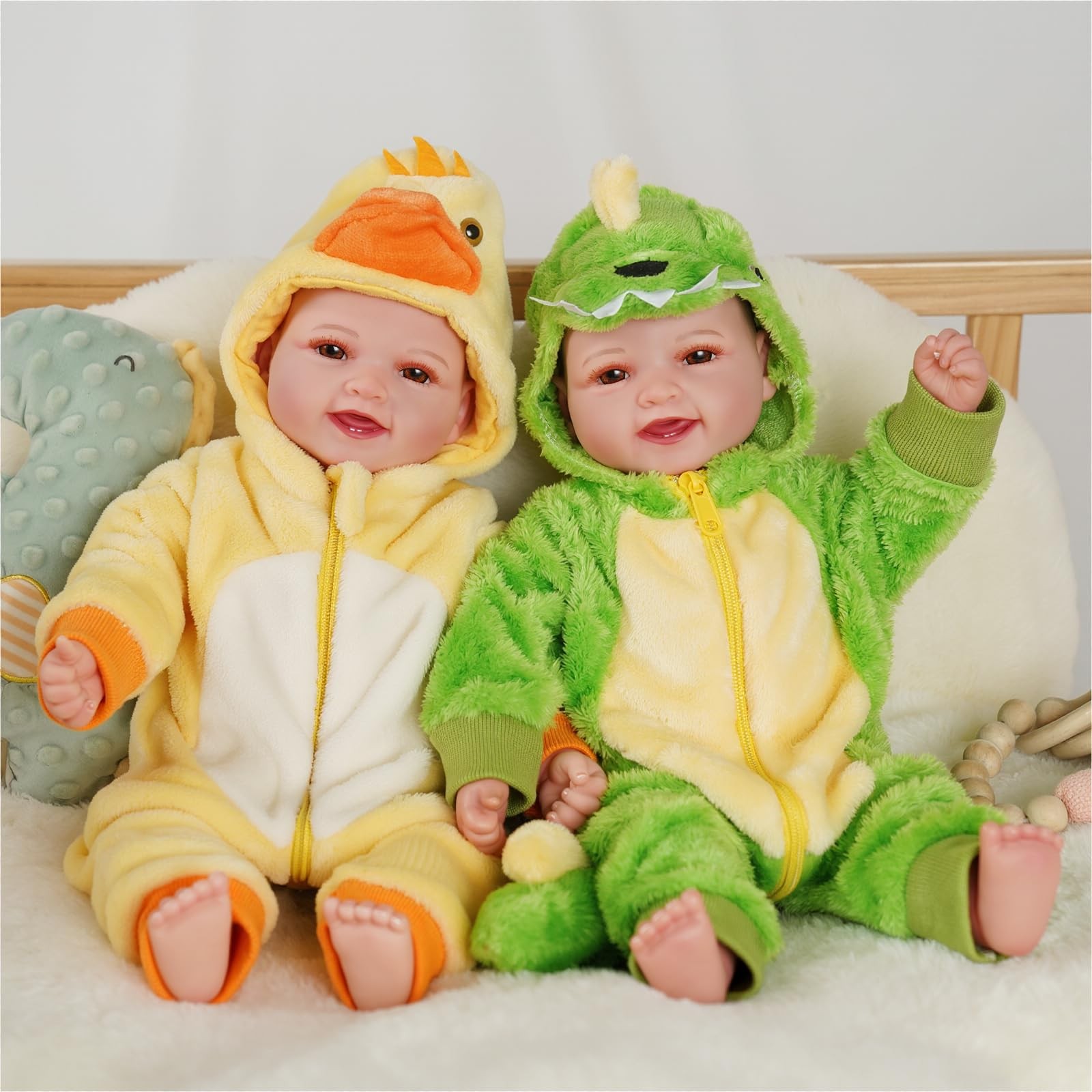 Twins - 17 Inch Sweet Smile Realistic Baby Doll Twins Lifeli
