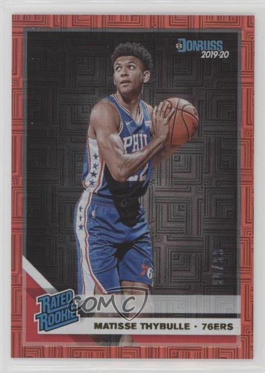 2019 Panini Donruss Rated Rookie Red Infinite 90/99 Matisse Thybulle #219 0d0q