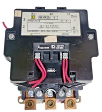 Square D 8502SF02S Contactor Size 4 600V 3P 110-120V Coil 50/60HZ 100HP