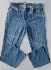 Lee Blue Women's Bootcut Jeans Size 14M Just Below The Waist Medium Wash Cotton