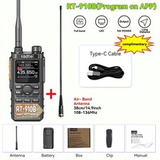 1 Piece Radtel RT-910B 10W Walkie Talkie with Earphone Air band Antenna