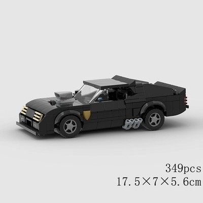MOC LEGO Car: Mad Max V8 Building Blocks Set (349 Pcs)