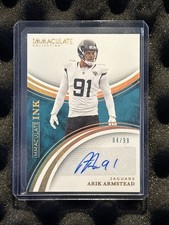 2025 Immaculate Arik Armstead Immaculate Ink Auto /99 SSP