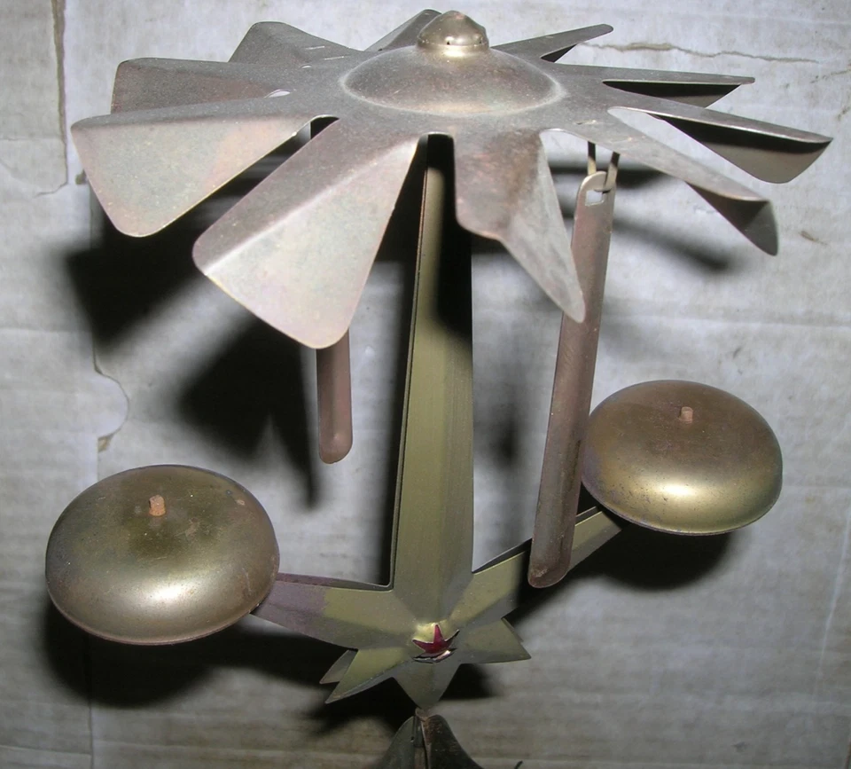 tolles altes Engelsgeläute Glockenspiel Weihnachten 50er Jahre Höhe ca. 29 cm - Bild 3 von 4