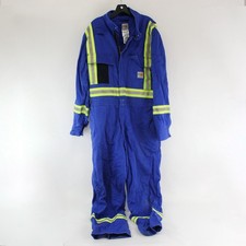 Carhartt Men's 44R Royal Blue Flame Resistant High Visibility Coveralls