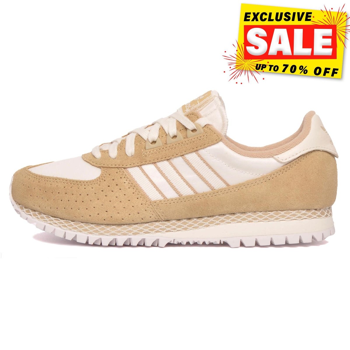 Adidas Originals City Marathon PT Junior Retro Casual Fashion Trainers Beige