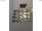 1963 Franklin Half Dollars Roll of 20 - 90% Silver $10 Face. One Coin Has Toning
