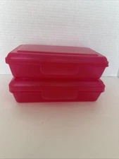 Pen&Gear  Flat Top Pencil Box 8”x5” Brand New Pink 2 Pack