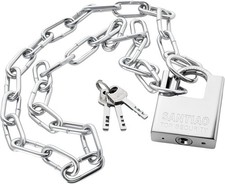 39 Inch/1 Meter Chain Lock with Heavy Duty Locks Stainless Steel Security Anti C