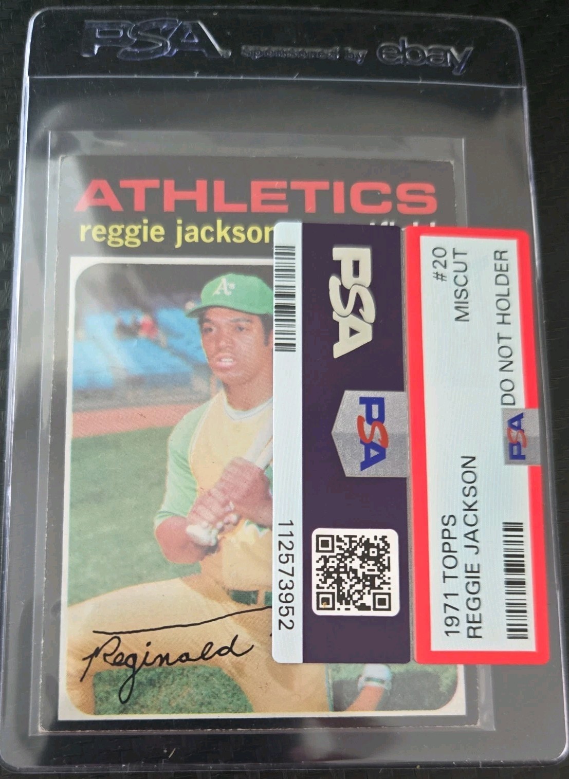 1971 Topps Reggie Jackson Baseball Card #20 NM-MT Condition