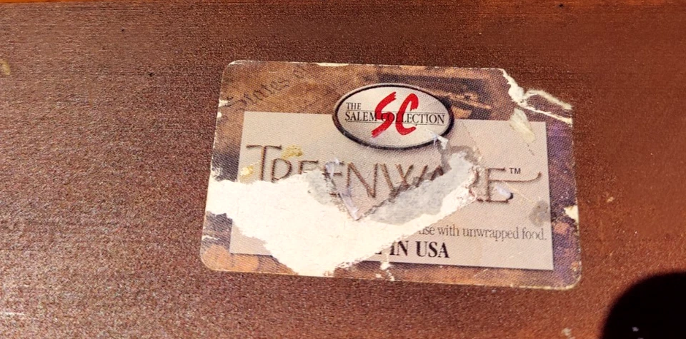 Treenware Rolling Pin Planter 22" Long 4" wide Salem Collection Reproduction EUC - Image 4 of 4