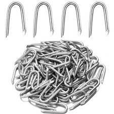 Therwen U Shaped Nails Wire Fence Staples Nails, 1 Inch Steel Fencing Spike,...