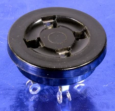 4 Pin Black Tube Socket Top, #444TP