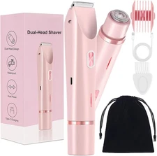 Dermave Bikini Shaver, Silky Glow 2 in 1 Body Shaver, Glow Aura Womens Shavers 2