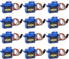 High Torque SG90 Micro Servos - 12 Pcs for Optimal RC Control  Precision