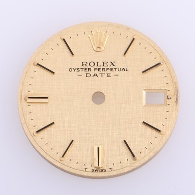 Rolex Lady Date 26mm Champagne Linen Stick Dial TSwissT 6917 69173 69178 #K31
