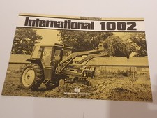 IH International Harvester 1002 front loader for tractors brochure UK market '78