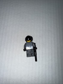 LEGO Space Police III Minifigure Officer #4 Dark Grey 5972 5973 Beard Genuine