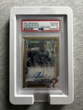 2021 Bowman Chrome Austin Martin Gold Refractor Rookie /50 PSA 10