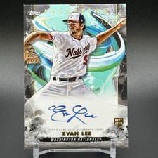 2023 Topps Inception Base Rookie and Emerging Stars Aqua #d /75 Evan Lee Auto RC