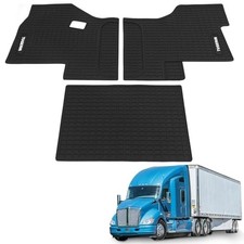 Floor Mats Fits Kenworth T680 T880 Peterbilt 579 567 Rubber All-Weather 3-Pc