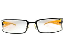 SEE EYEWEAR Vintage Orange And Black Glasses 135 Col 022 Italy