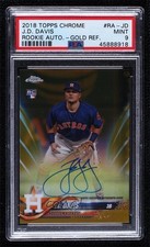2018 Topps Chrome Rookie Gold Refractor 2/50 JD Davis PSA 9 MINT Auto 06z2