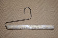 Vtg Padded Fabric Accessory Hanger Silk Scarf Belt Organizer Closet Intimates