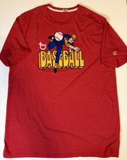 Topps Baseball Shirt Mens 3XL Red Retro The Real Retro Tee Baseball MLB Graphic