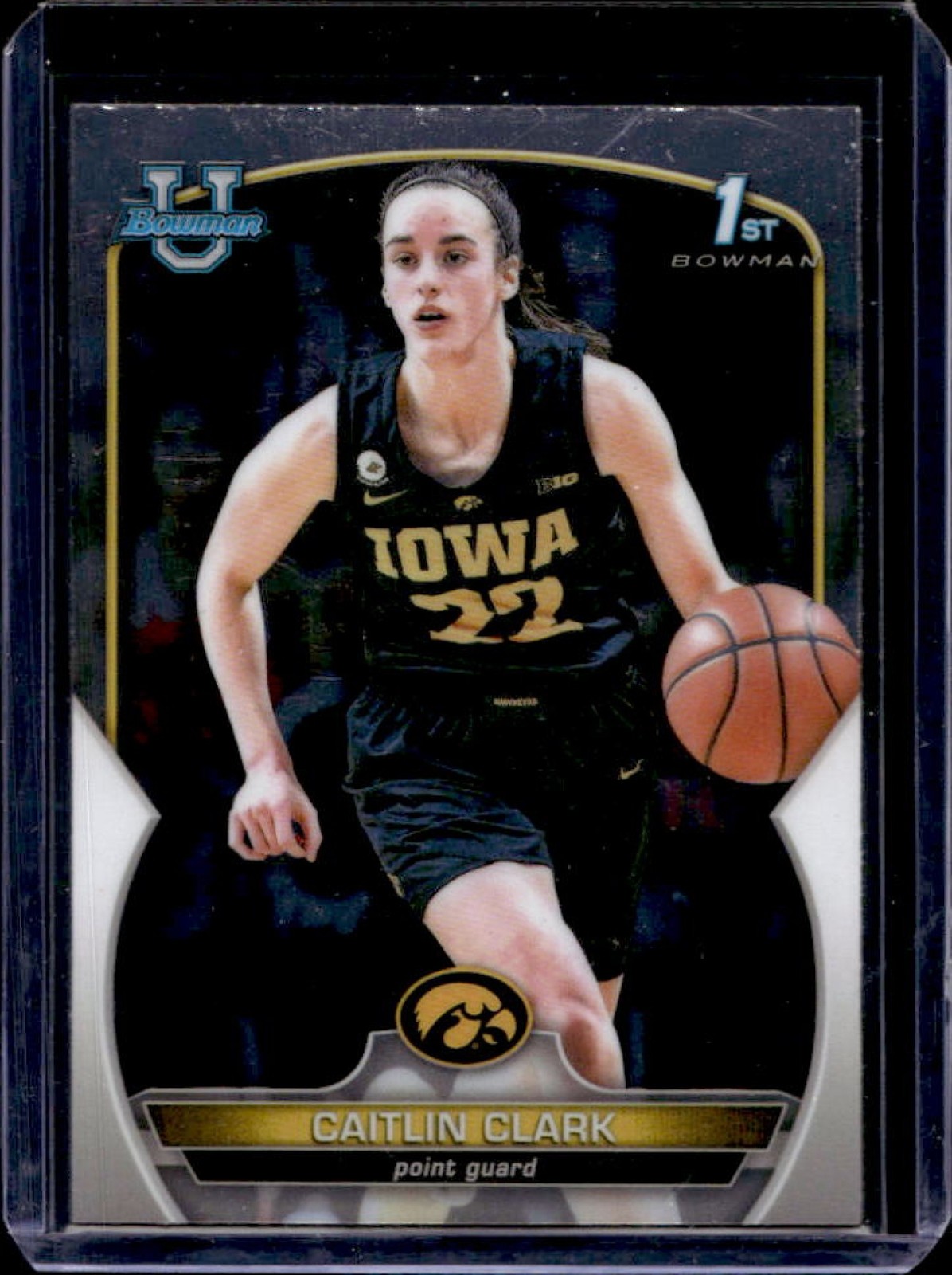 2022-23 Bowman Chrome University Caitlin Clark 1st Prospect #50 Hawkeyes