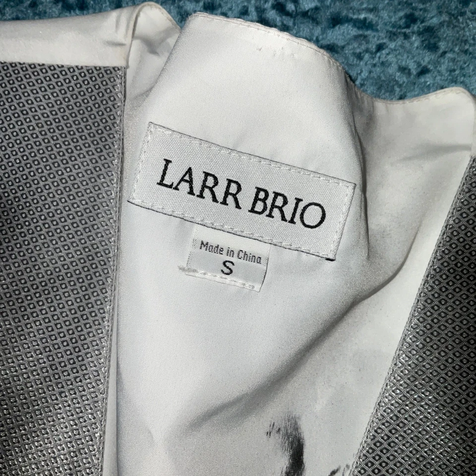 Chaleco Día de Muertos Hombre Talla S Disfraz Gris Cementerio Fantasma Pintado Reciclado Foto 4 de 4