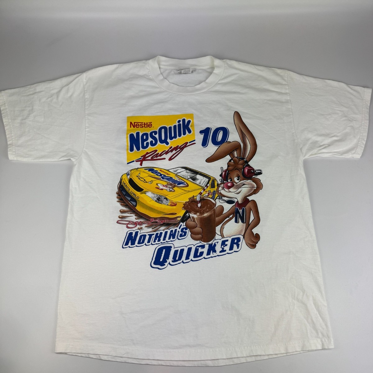 Vintage NesQuik Racing Mens Size XL Shirt NASCAR Chase Authentics