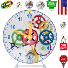 Colorful 31-Piece Puzzle Clock Kit for Kids - Mechanical Learning Experience
