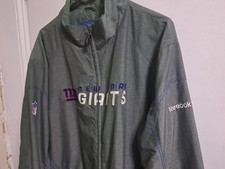 New York Giants GRAY JACKET NFL Reebok Sideline LW Full Zip Jacket Size XL