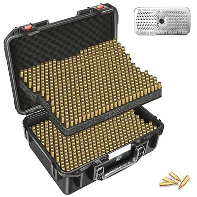 Ammo Case Storage Box 5.56mm 2 Layers 1000+ Rounds Waterproof Rifle Ammos