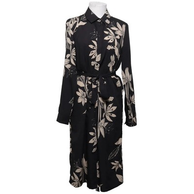 AproductZ, Blusenkleid, Größe: 38, Schwarz/Beige, Polyester, Blumen, Damen #zUA